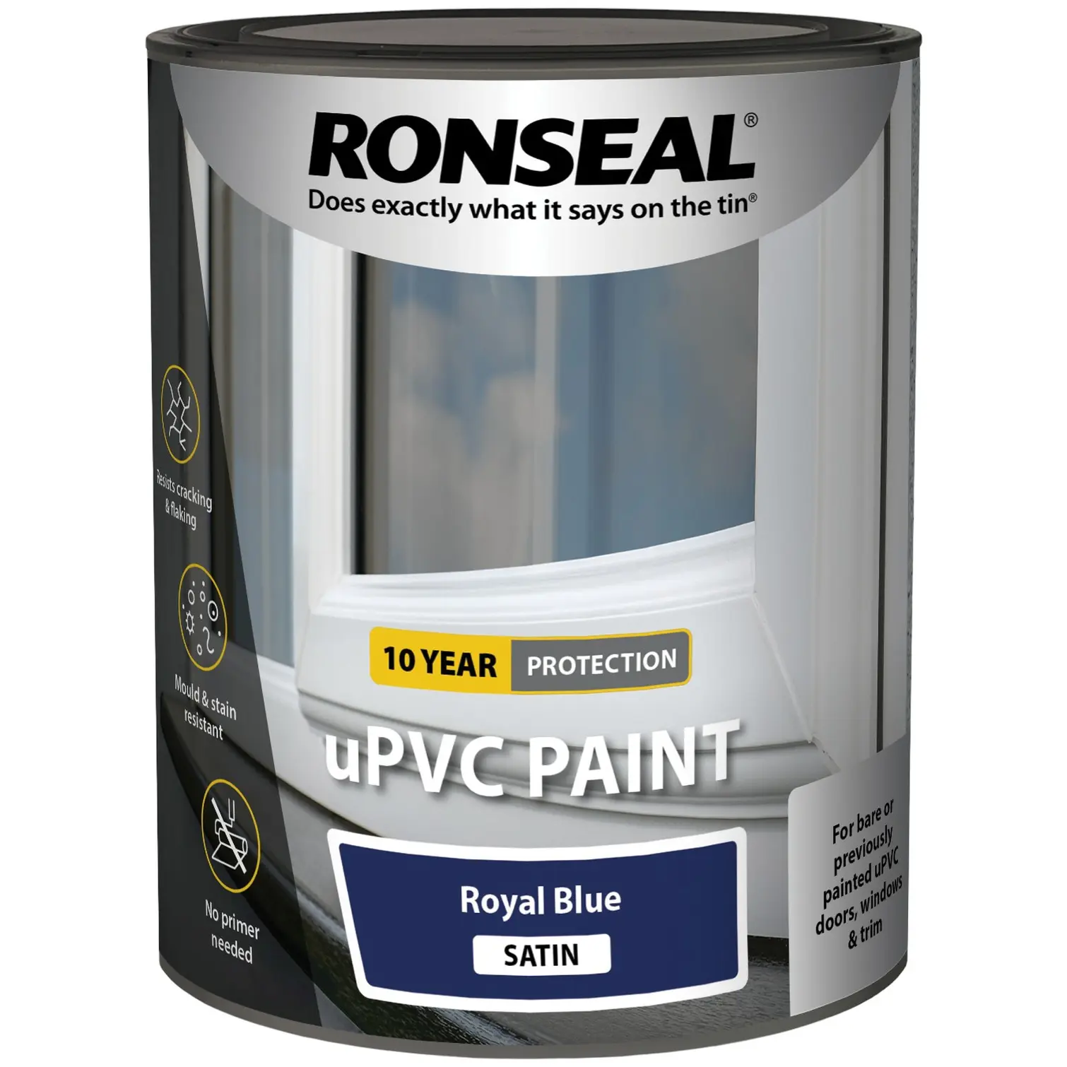 Ronseal UPVC Paint Royal Blue 750ml