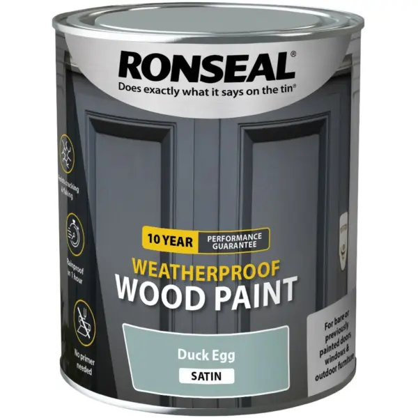 RNS0911 Ronseal 10Y Weatherproof Duck Egg 750ml