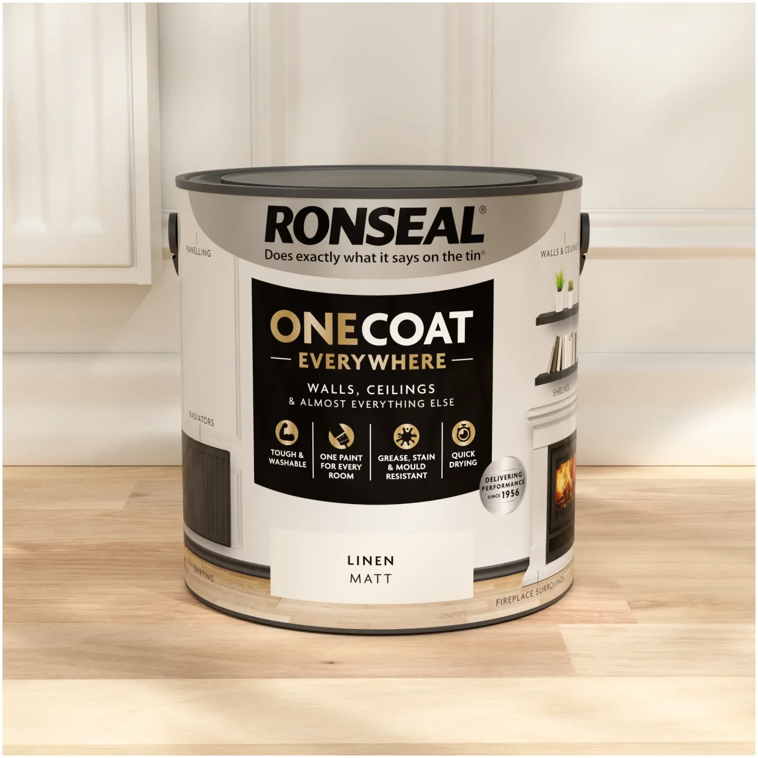 Ronseal Everywhere One Coat Matt Linen 2.5Ltr