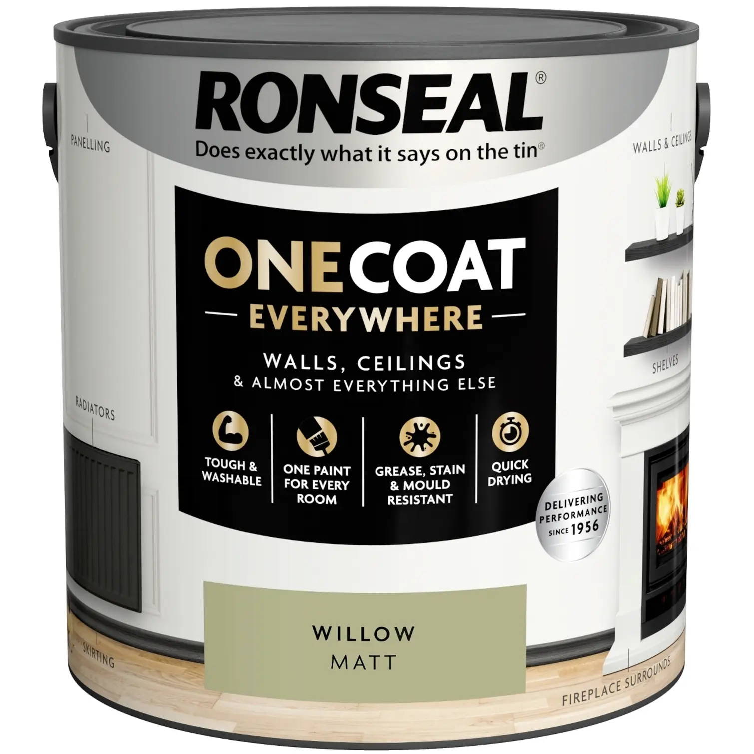 Ronseal Everywhere One Coat Matt Willow 2.5Ltr
