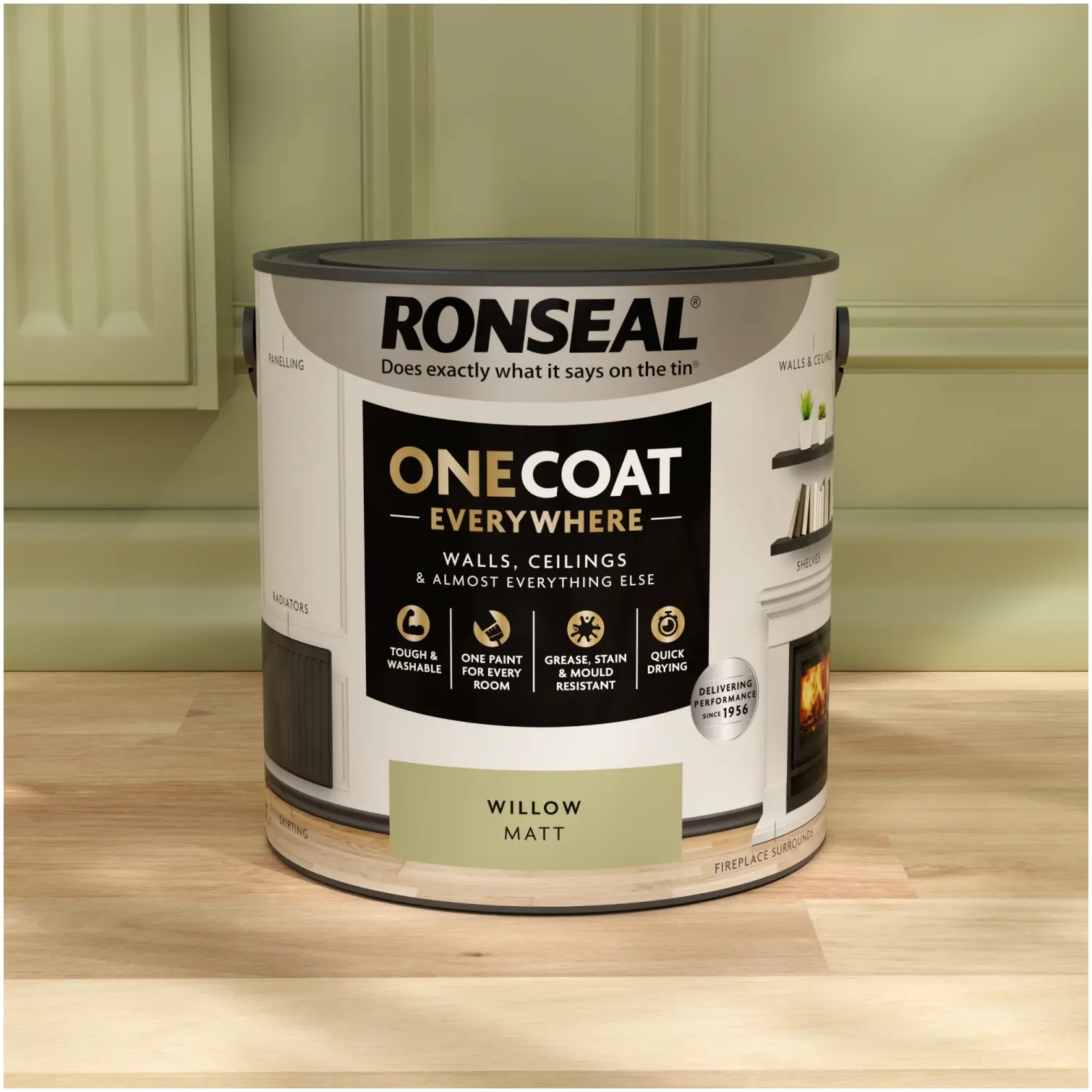 Ronseal Everywhere One Coat Matt Willow 2.5Ltr