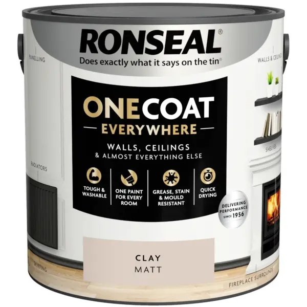 Ronseal Everywhere One Coat Matt Clay 2.5Ltr