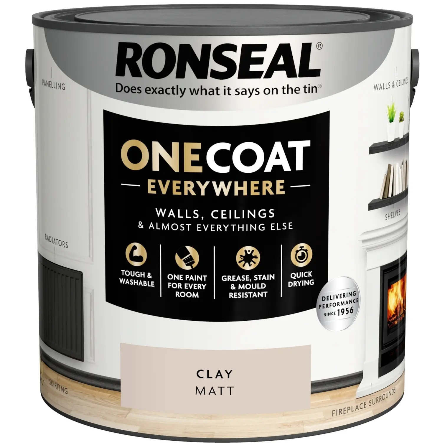 Ronseal Everywhere One Coat Matt Clay 2.5Ltr
