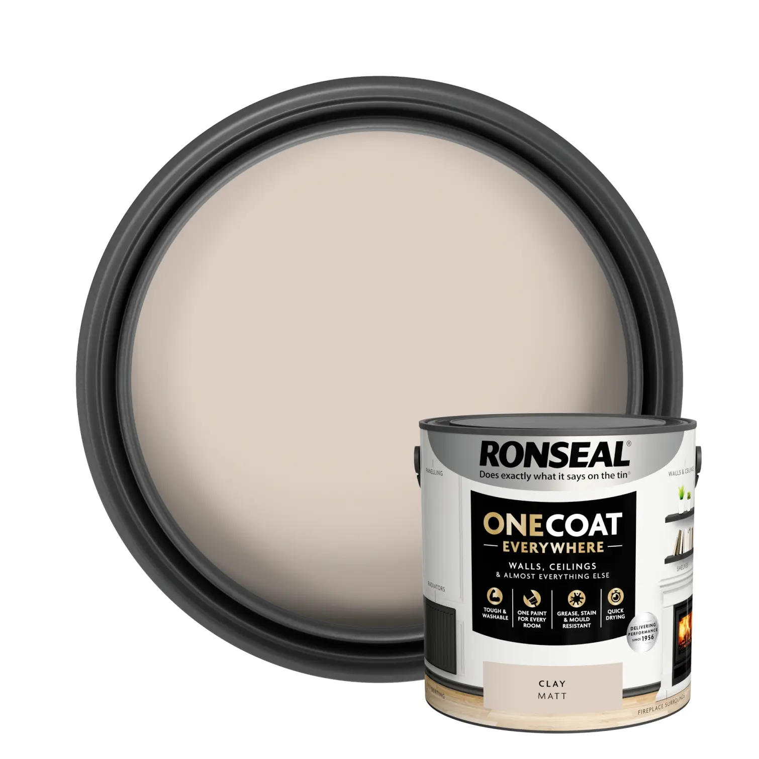 Ronseal Everywhere One Coat Matt Clay 2.5Ltr