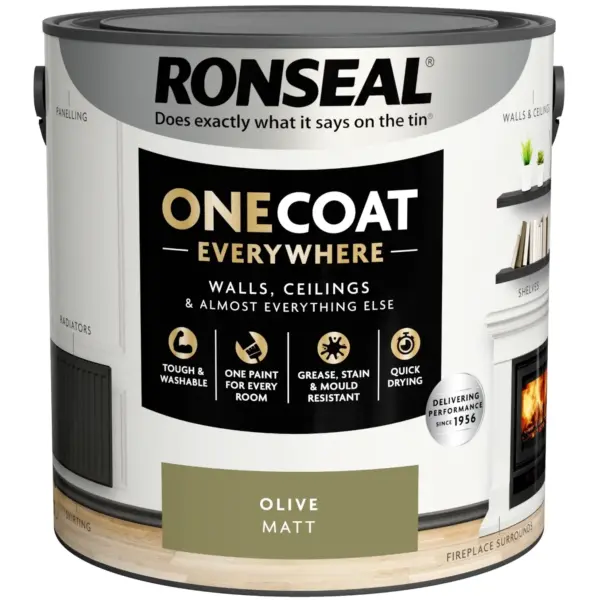 Ronseal Everywhere One Coat Matt Olive 2.5Ltr