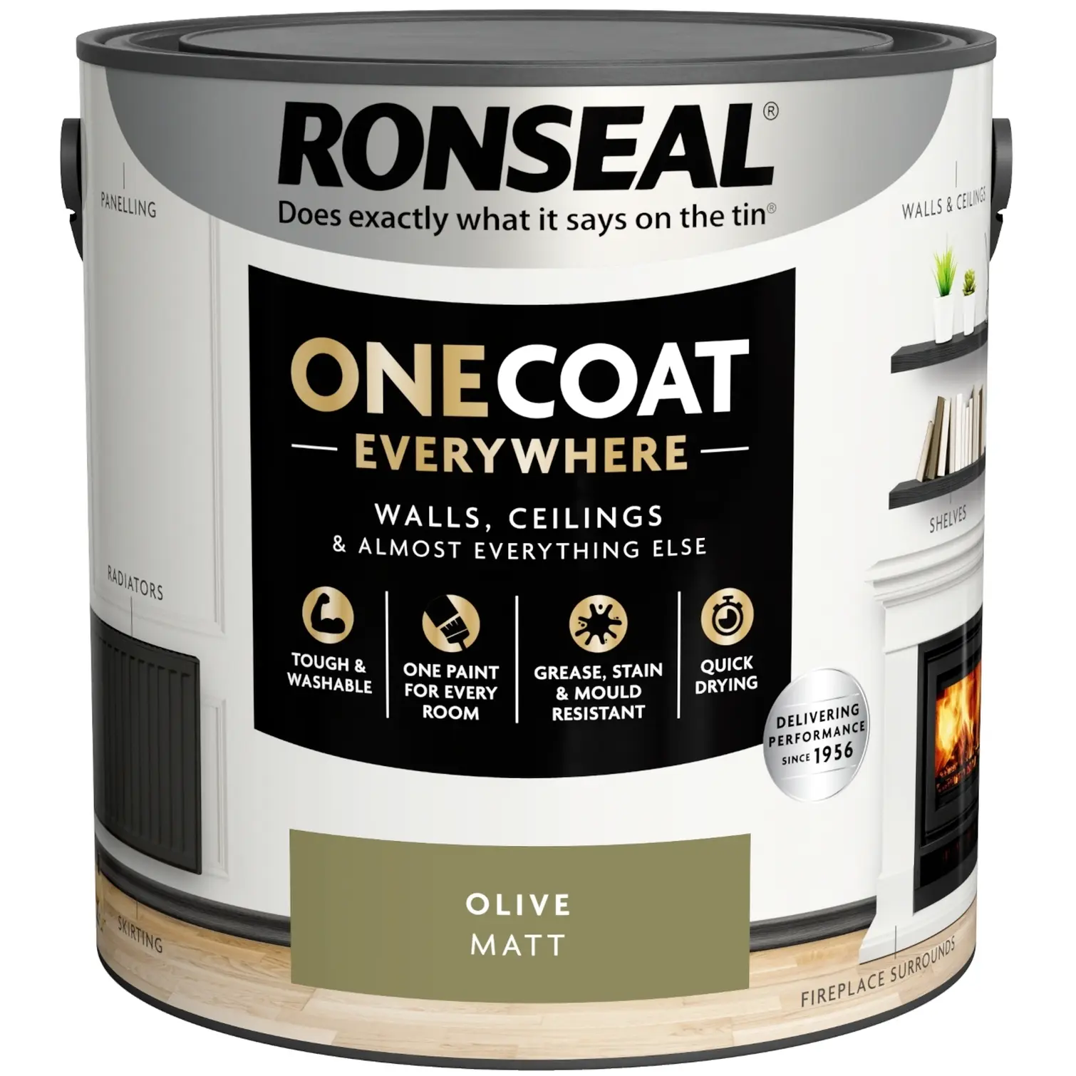Ronseal Everywhere One Coat Matt Olive 2.5Ltr