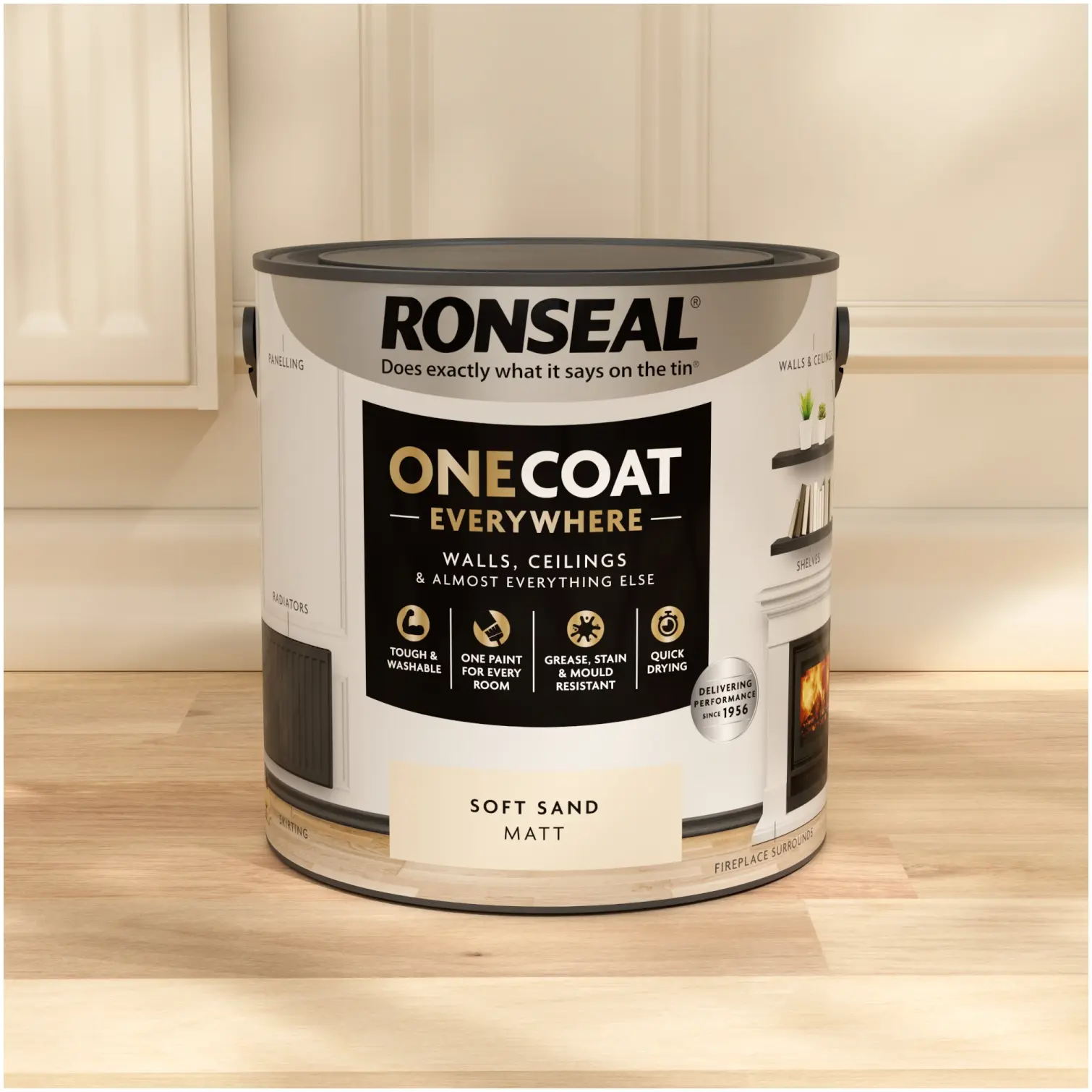 Ronseal Everywhere One Coat Matt Soft Sand 2.5Ltr