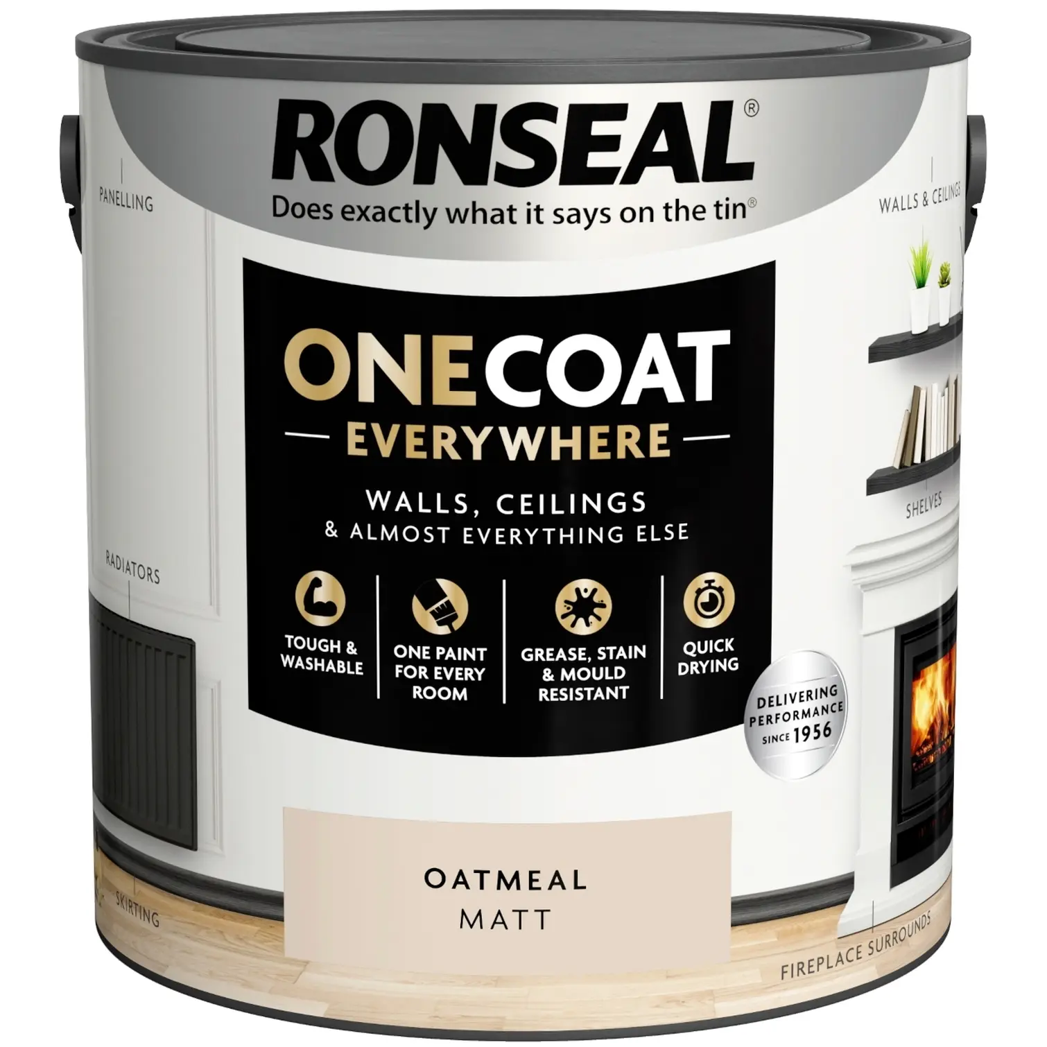 Ronseal Everywhere One Coat Matt Oatmeal 2.5Ltr