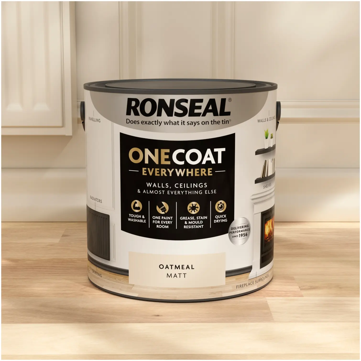 Ronseal Everywhere One Coat Matt Oatmeal 2.5Ltr
