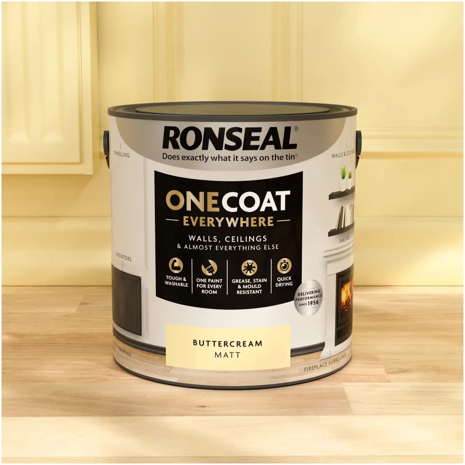Ronseal Everywhere One Coat Matt Buttercream 2.5Ltr