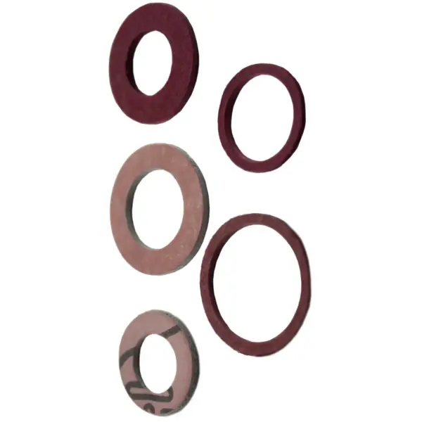 Oracstar Fibre Washers Assorted Sizes Brown pack of 6