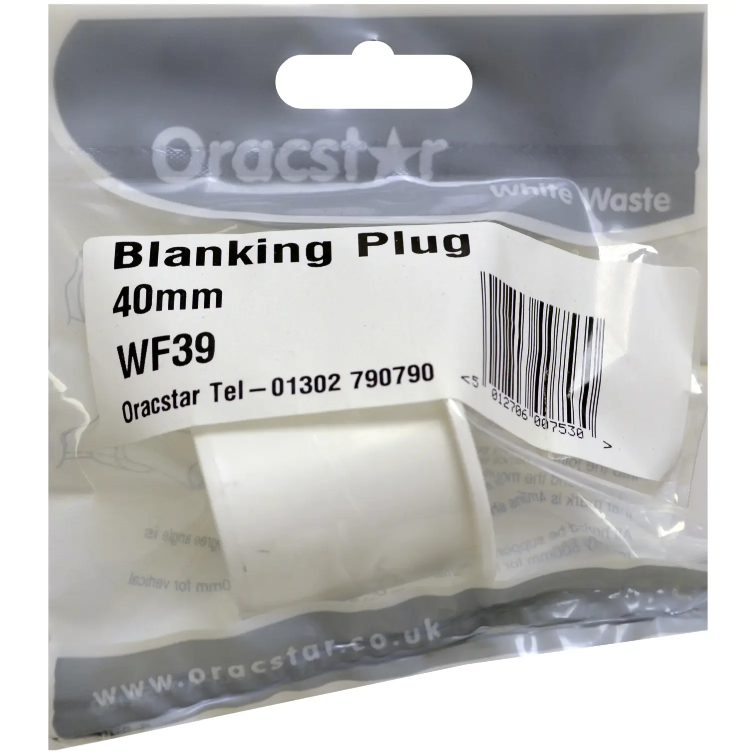 Oracstar Plastic Blanking Plug 40mm