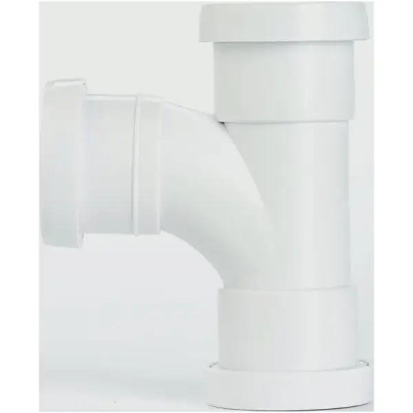 ROB0371 Make Pushfit Swept Tee White 40mm