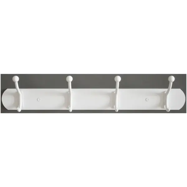 Rothley Hook Rail 4 Hook White