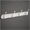 Rothley Hook Rail 4 Hook White