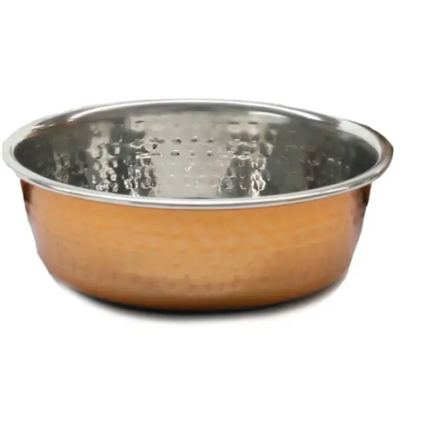 ROW0100 Pet Bowl Copper 5.5"