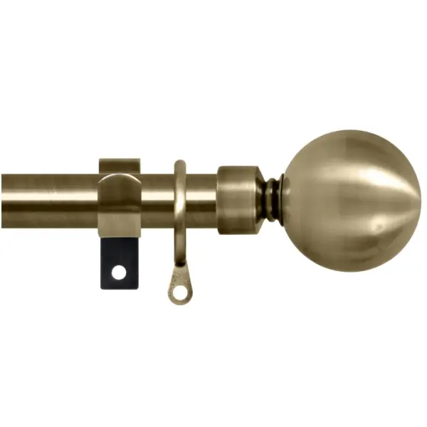 Renaissance Antique Brass Extending Metal Pole 120-210cm