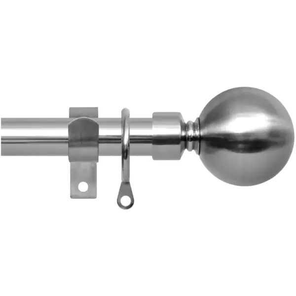 Renaissance Brushed Nickel Extending Metal Pole 120-210cm