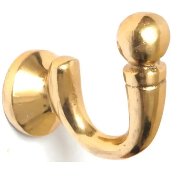 RSE0026 Renaissance Ball End Tie Back Brass pk2