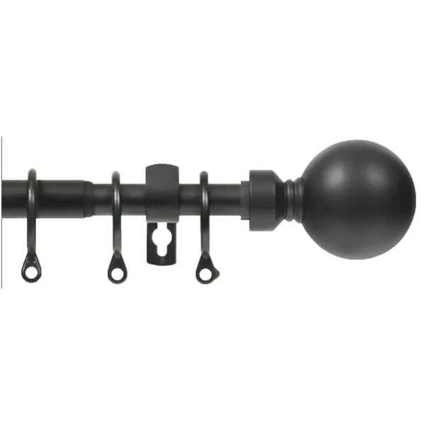 Renaissance Black Extending Metal Pole 120-210cm