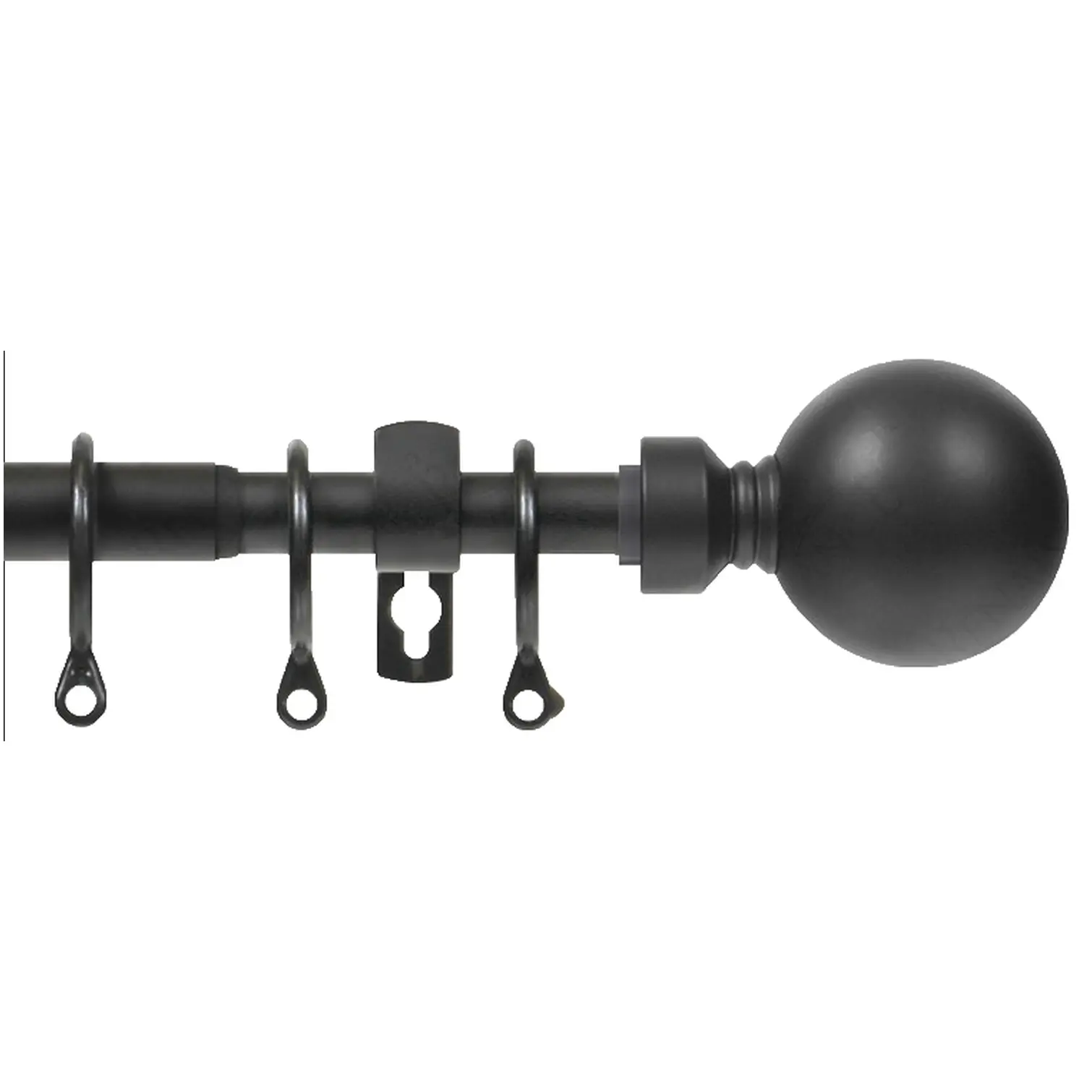Renaissance Black Extending Metal Pole 120-210cm
