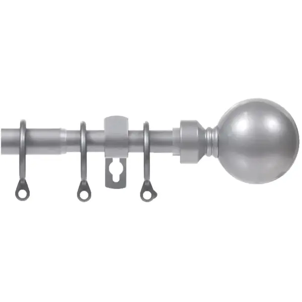 Renaissance Silver Extending Metal Pole 120-210cm
