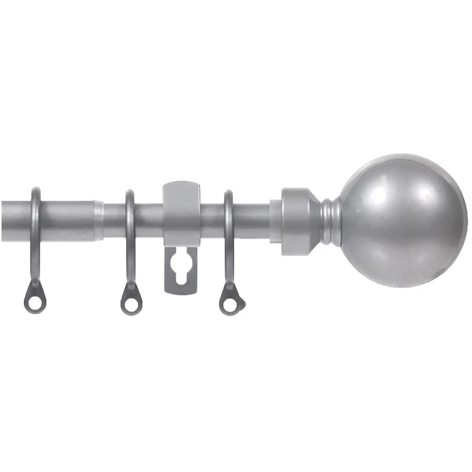 Renaissance Silver Extending Metal Pole 120-210cm