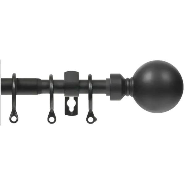 Renaissance Black Extending Metal Pole 180-300cm