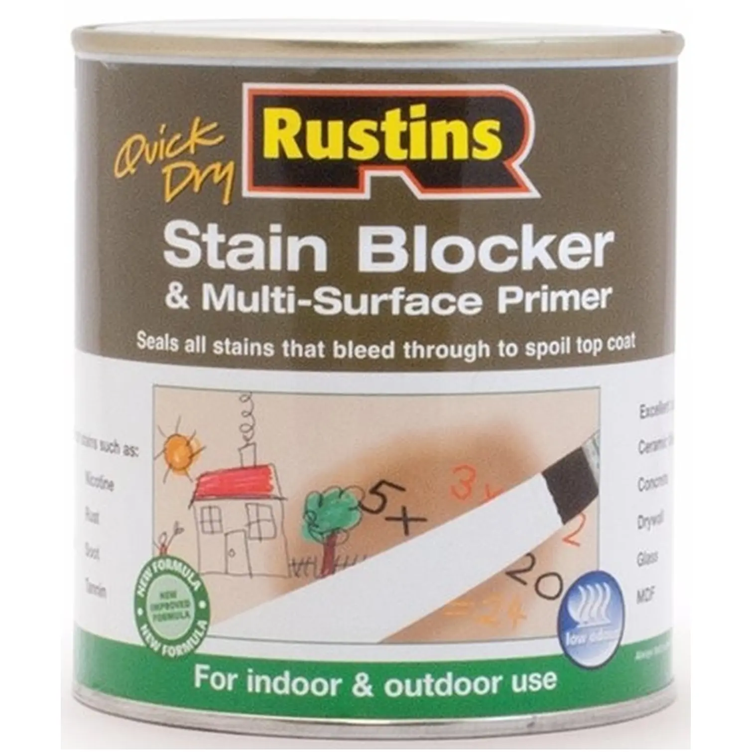 RST0037 Rustins 250ml S/Blocker Primer White 250ml