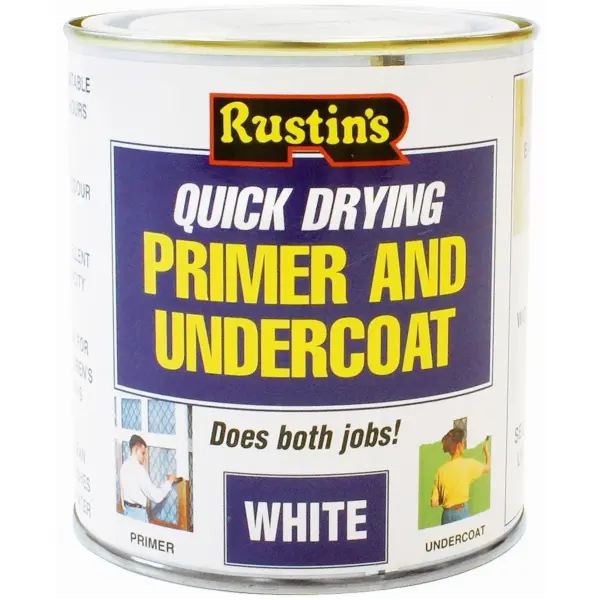 RST0043 Rustins 500ml QD Acrylic Primer/Undercoat WH