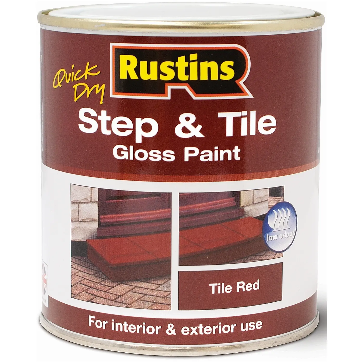 Rustins 250ml Step & Tile Paint GLOSS RED