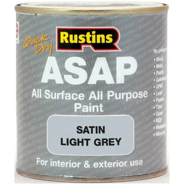 Rustins  ASAP Satin Light Grey 500ml