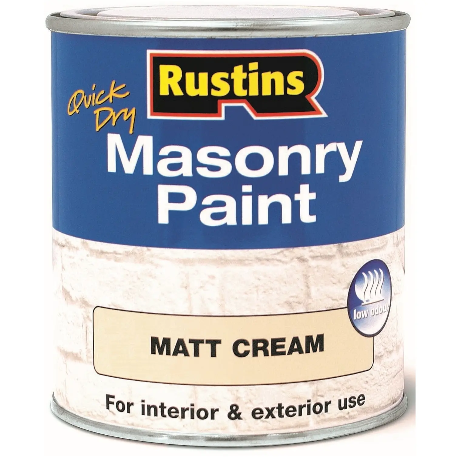 RST7015 Rustins Masonry Paint Cream 500ml