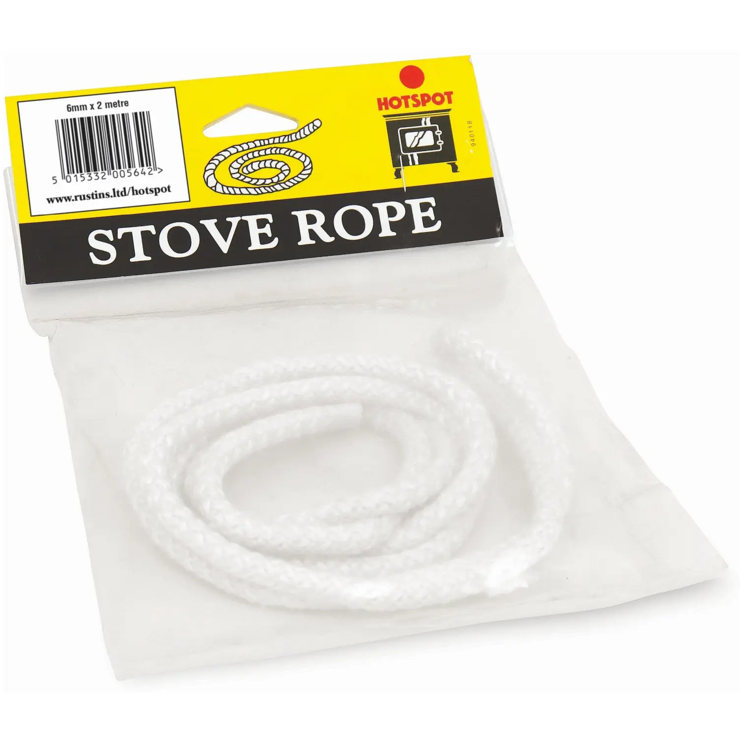 Hot Spot Stove Rope 6mm 2 Metres