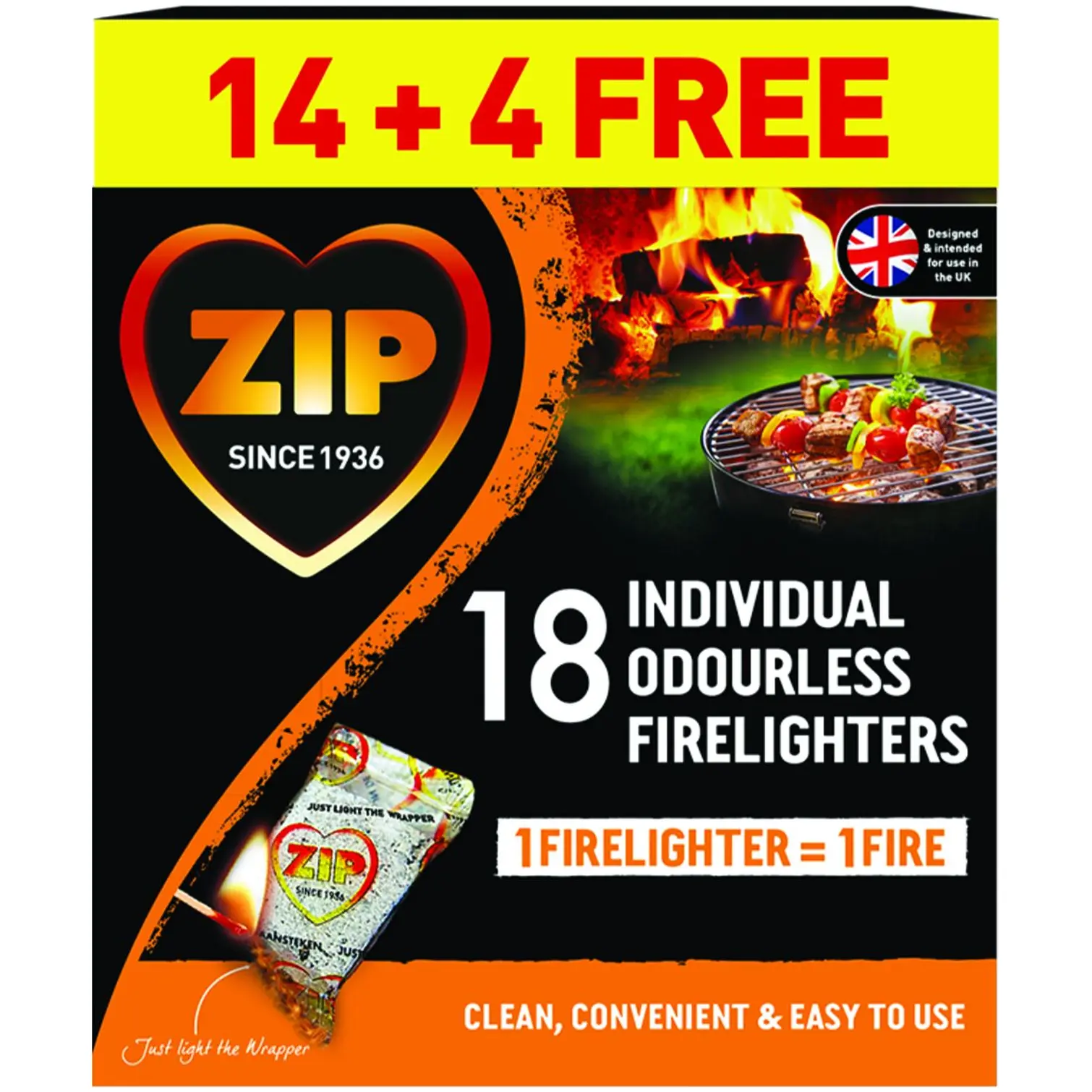 Zip Wrapped Firelighters (18)