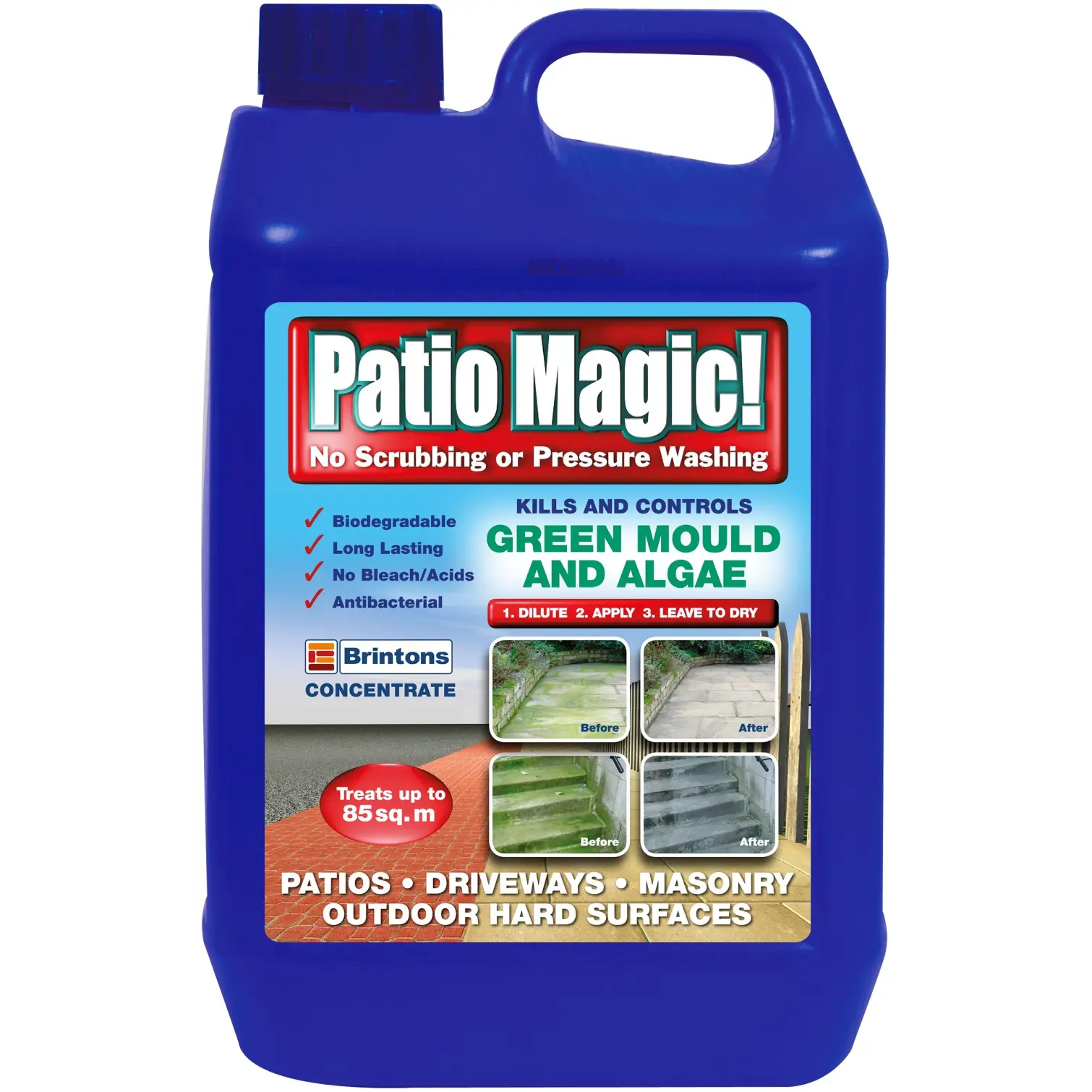 SCO0005 Patio Magic Kills & Controls Mould & Algae 2.5Ltr