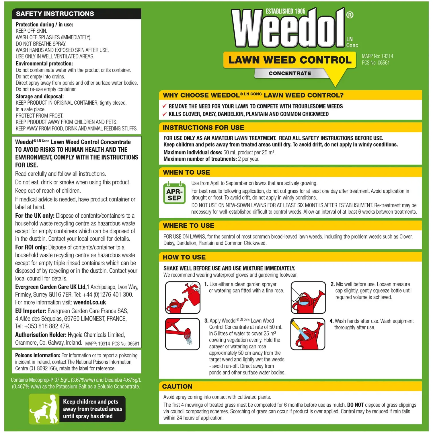 SCO0057_1 Weedol Lawn Weedkiller 500ml