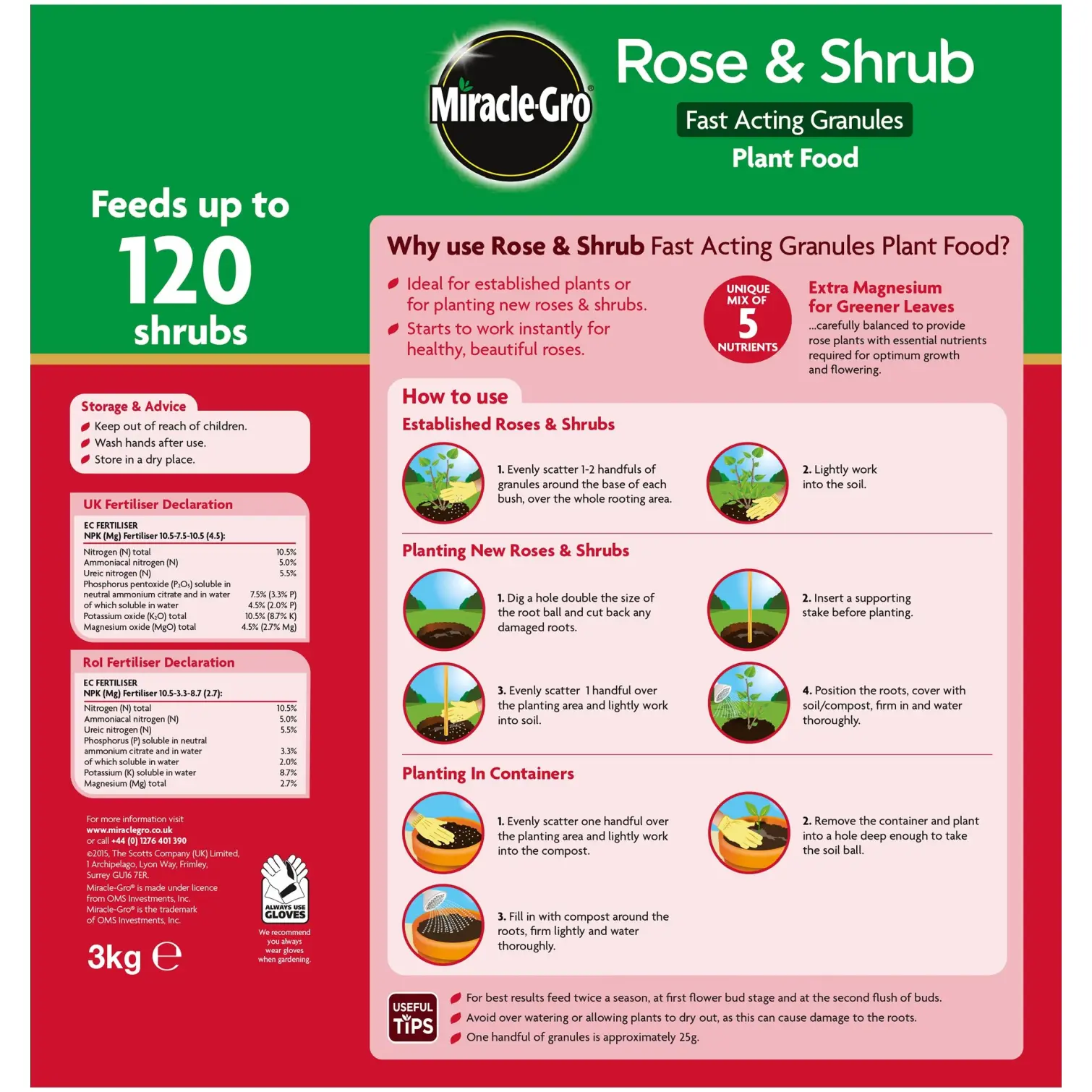 SCO0118_1 Miracle-Gro Rose & Shrub Food 3kg