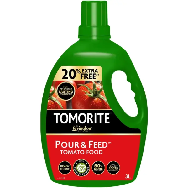Tomorite Pour & Feed Plant Food 20% Extra Free 3 Litre