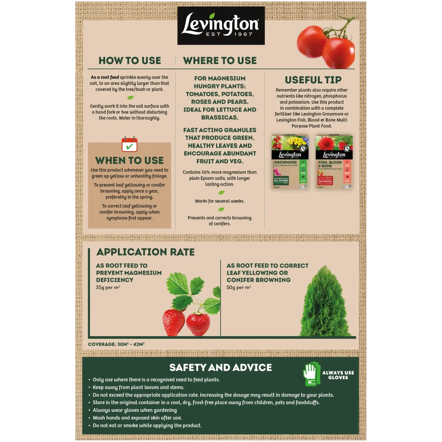 Levington Epsom Salts 1.5kg