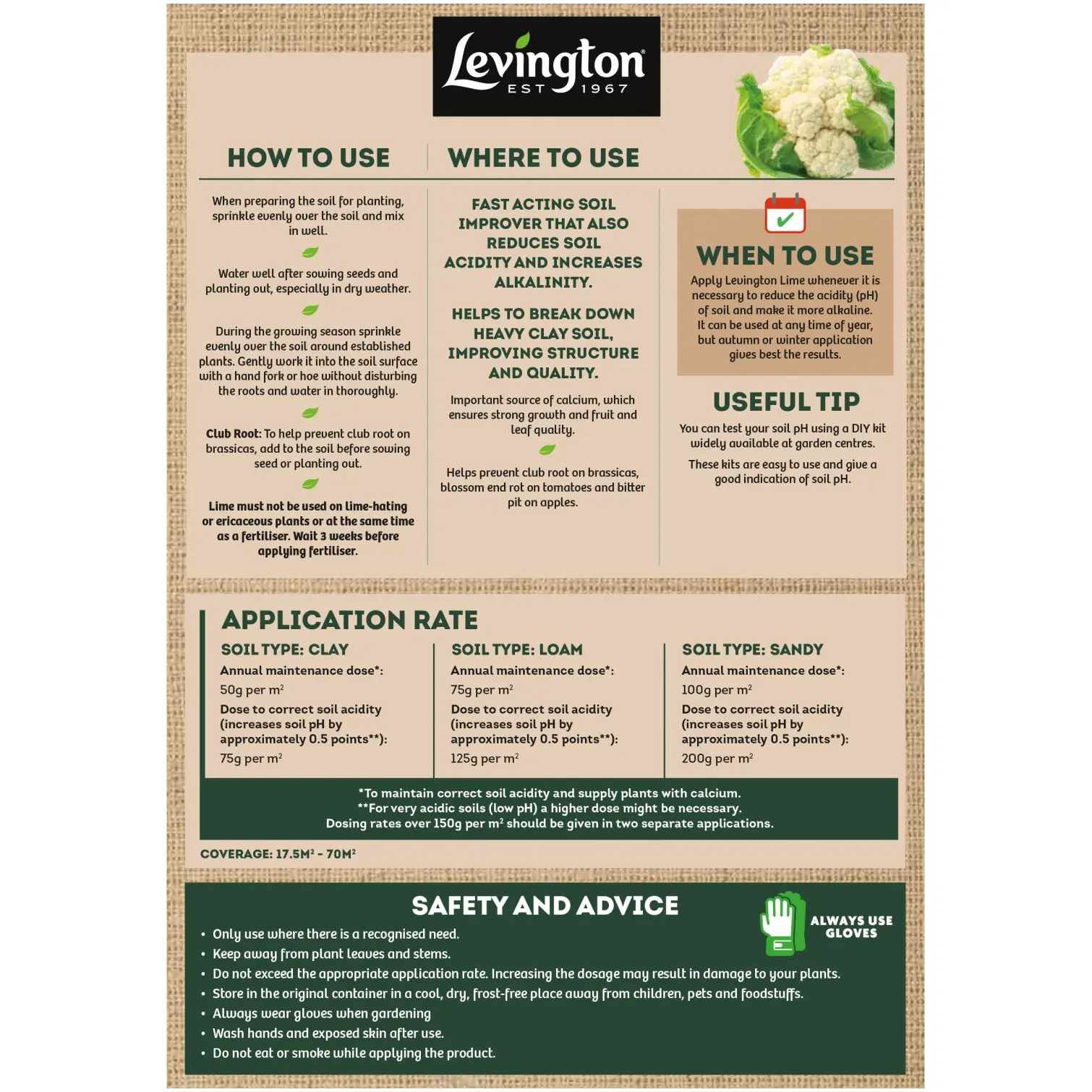 Levington Garden Lime 3.5kg