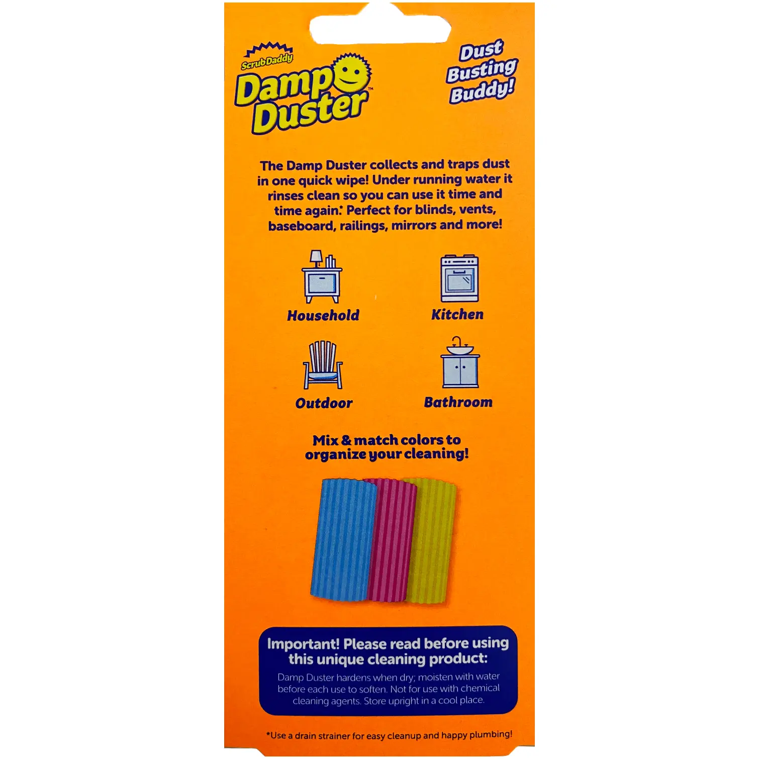 Scrub Daddy Damp Duster Pink