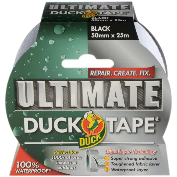 Duck Black Ultimate Tape 50mmx25m