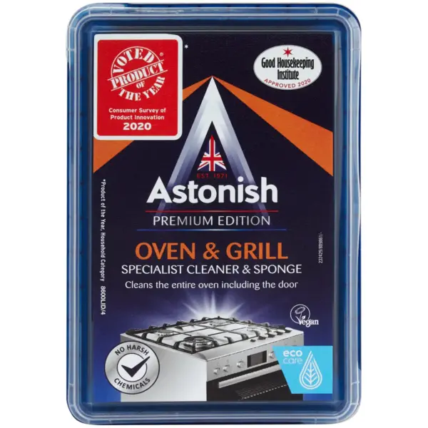 Astonish Specialist Anti-Bacterial Oven & Grill Cleaner & Sponge 250g