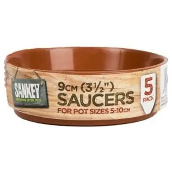 Sankey 2-4" 5-10cmPlastic Saucer (5) T/c