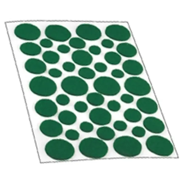Select Assorted Round Felt Pads Green