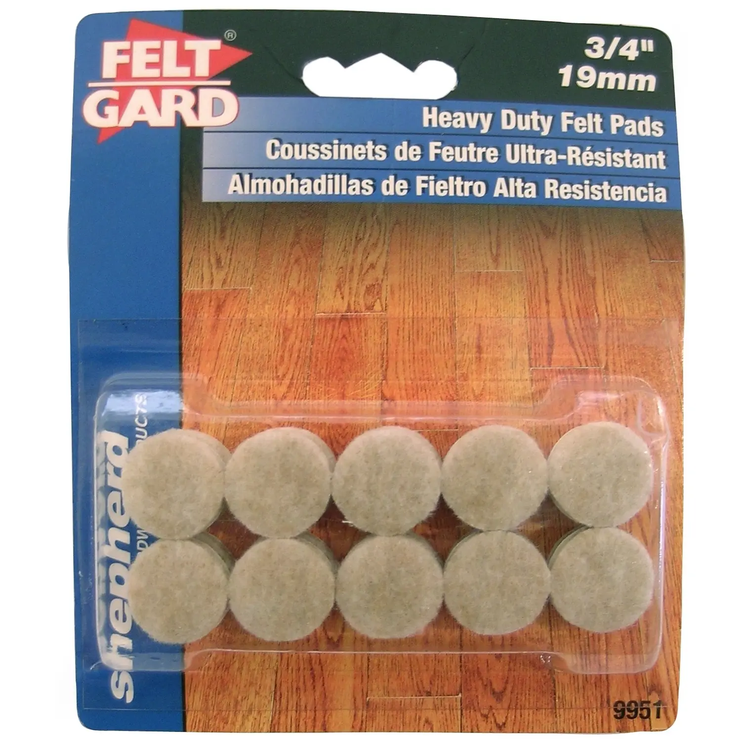 Select 19mm Heavy Duty Feltgard Pads