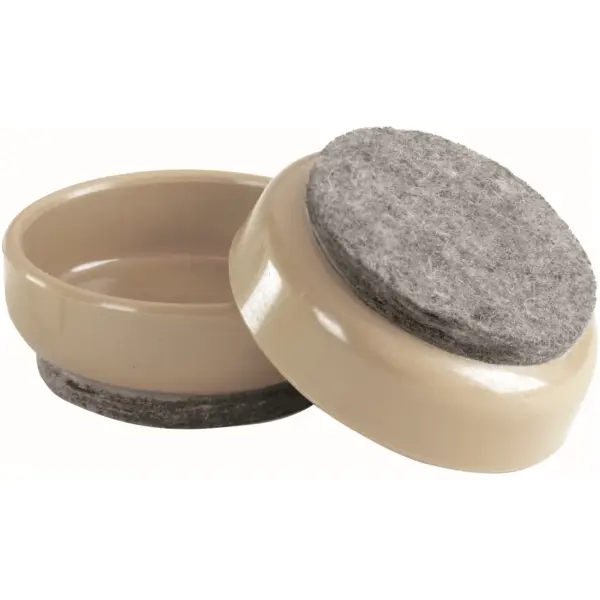 Select 60mm Beige Castor Cup Felt