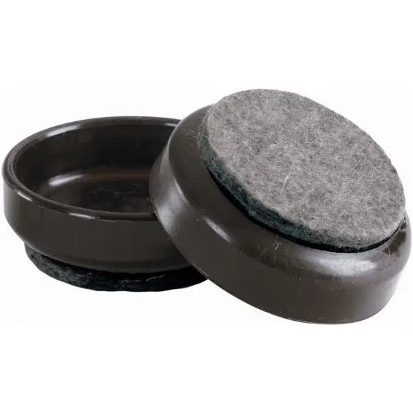 Select 60mm Brown Castor Cup Felt