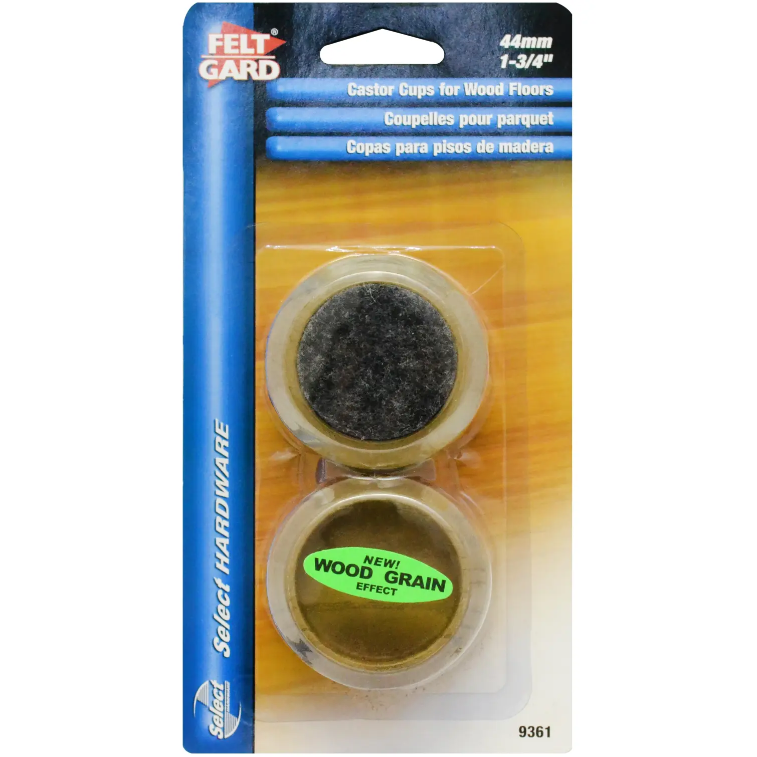 Select 44mm Dark Wood C/ Cup Felt (4)